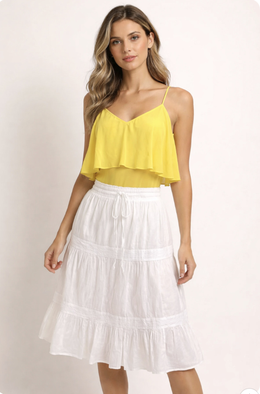 Theory White Skirt Lined  Size Small - Picture 2 of 9
